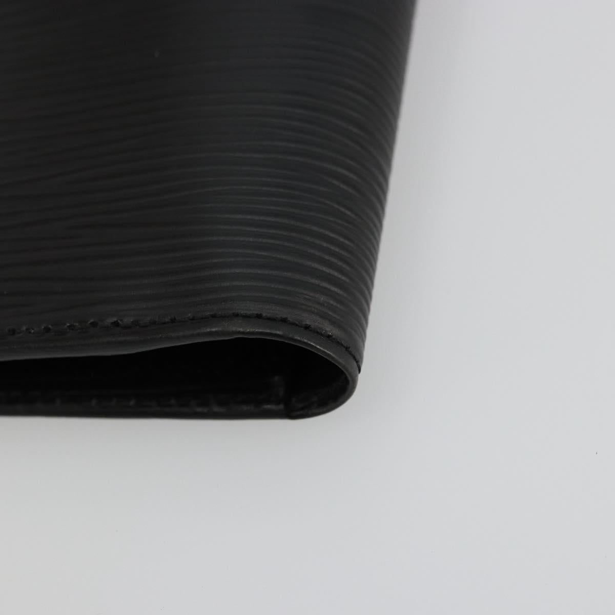 LOUIS VUITTON Epi Portefeuille Braza Long Wallet Black M60622 LV Auth am11471A