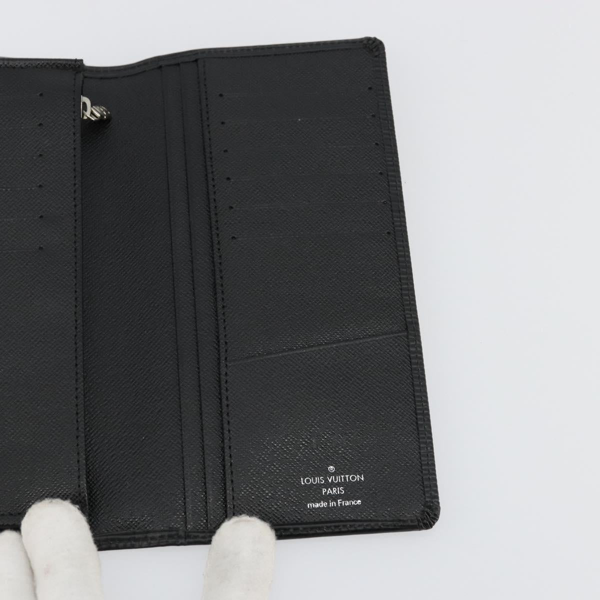 LOUIS VUITTON Epi Portefeuille Braza Long Wallet Black M60622 LV Auth am11471A