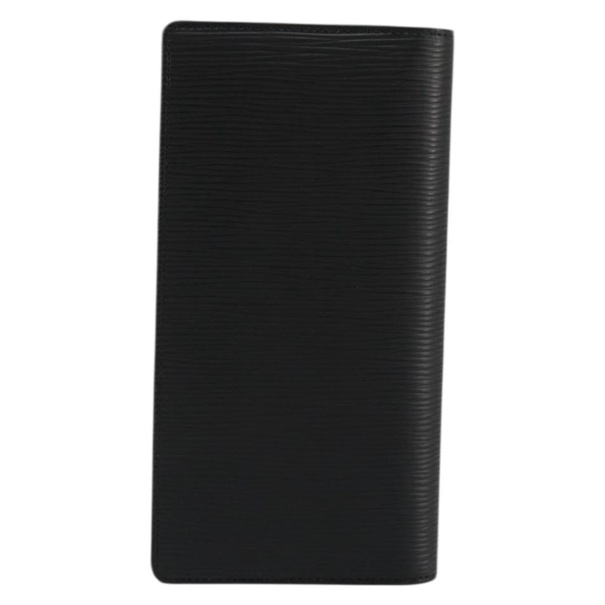 LOUIS VUITTON Epi Portefeuille Braza Long Wallet Black M60622 LV Auth am11471A