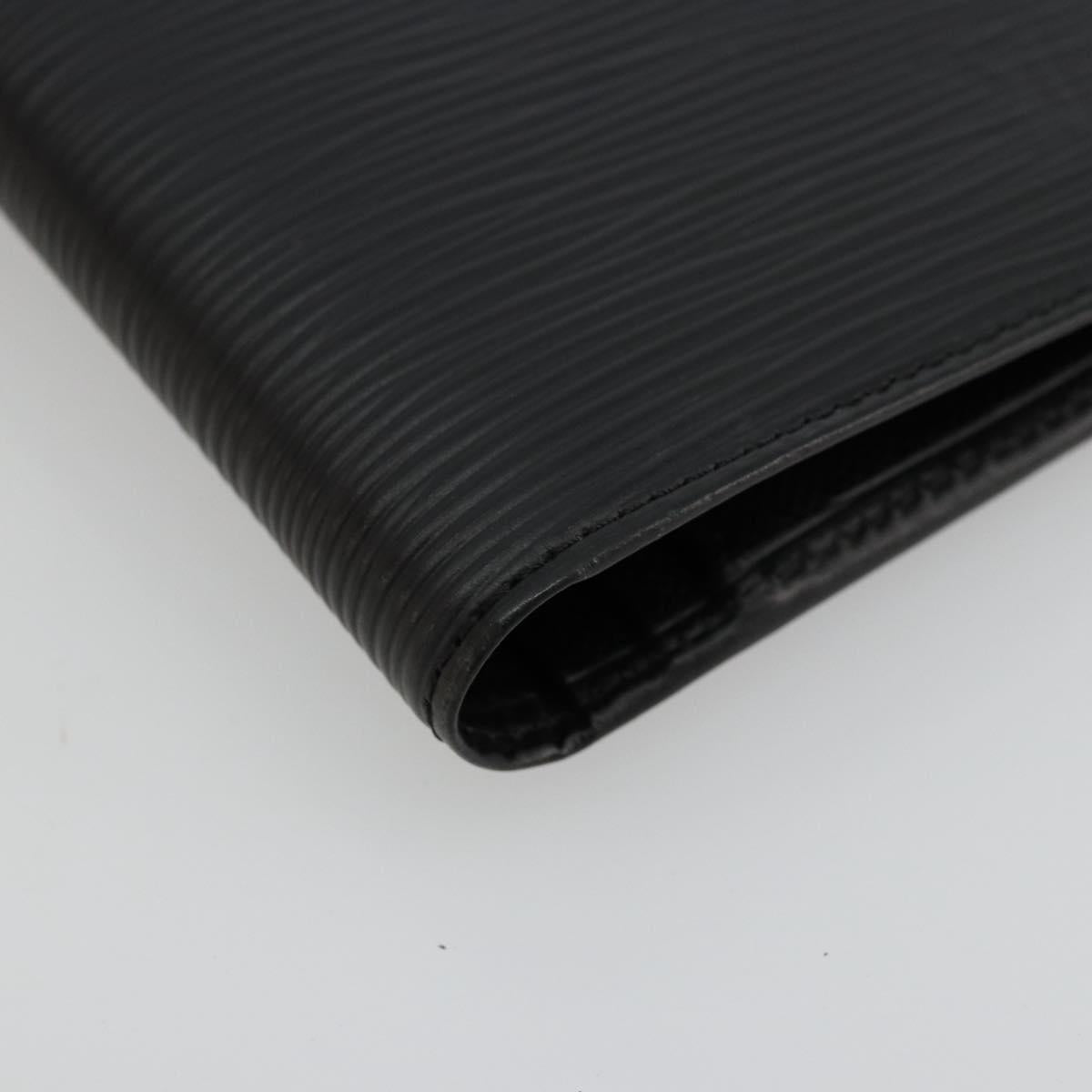 LOUIS VUITTON Epi Portefeuille Braza Long Wallet Black M60622 LV Auth am11471A