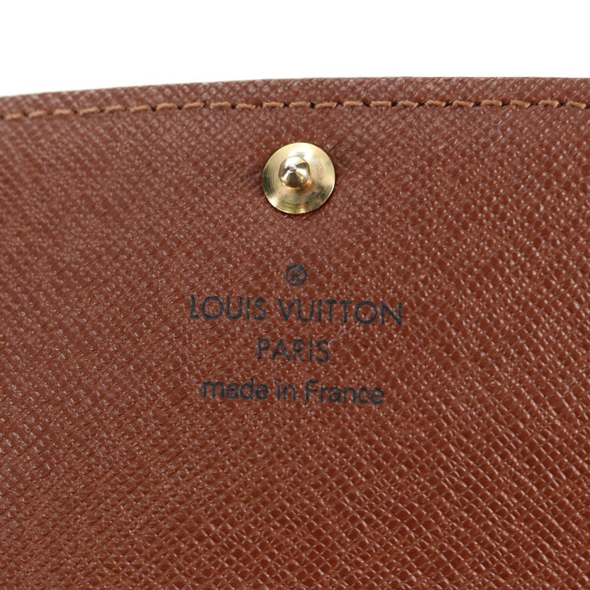 LOUIS VUITTON Monogram Pochette Porte Monnaie Credit Wallet M61725 Auth am11472V