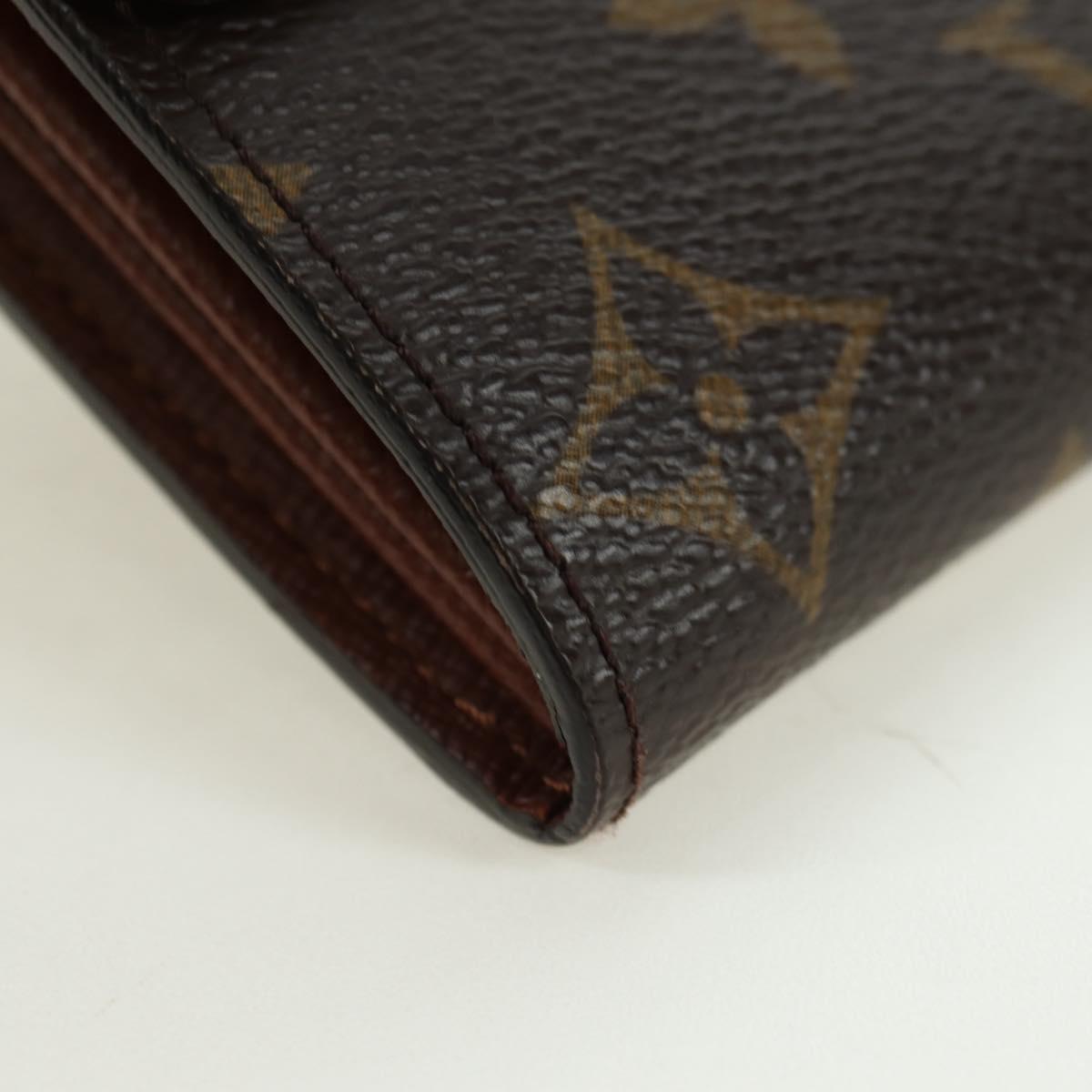 LOUIS VUITTON Monogram Pochette Porte Monnaie Credit Wallet M61725 Auth am11472V