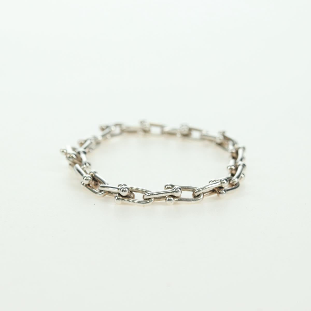 TIFFANY&Co. Hardware Small Link Bracelet Ag925 Silver Auth am11473SM