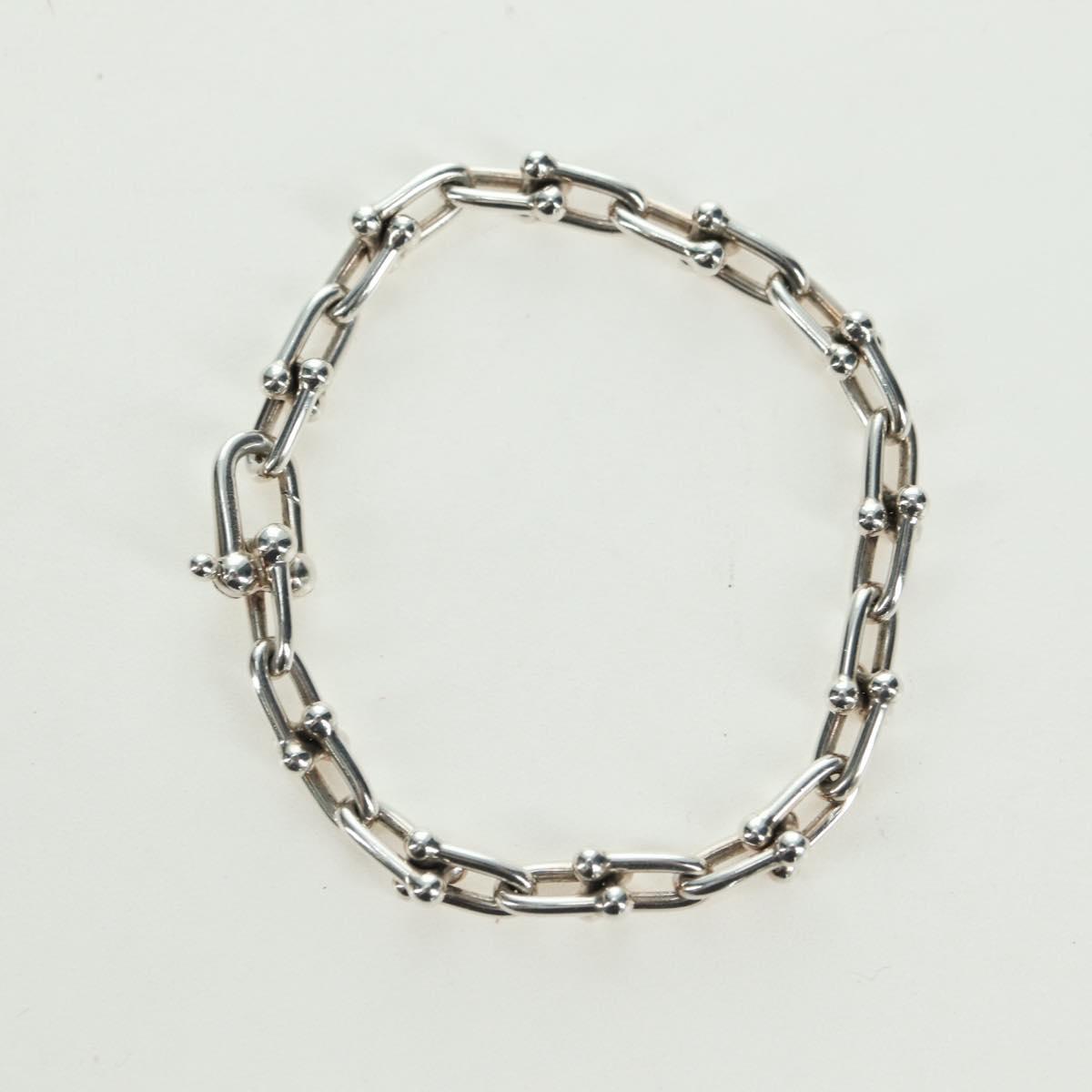 TIFFANY&Co. Hardware Small Link Bracelet Ag925 Silver Auth am11473SM