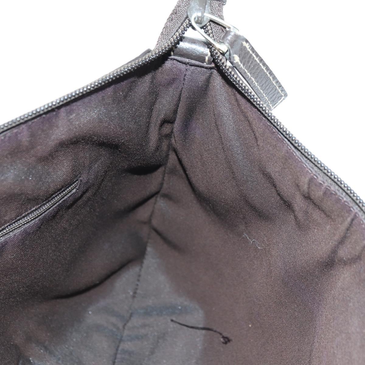 GUCCI GG Crystal Abbey Bag Coated Canvas Outlet Beige Brown 296019 Auth am11474V