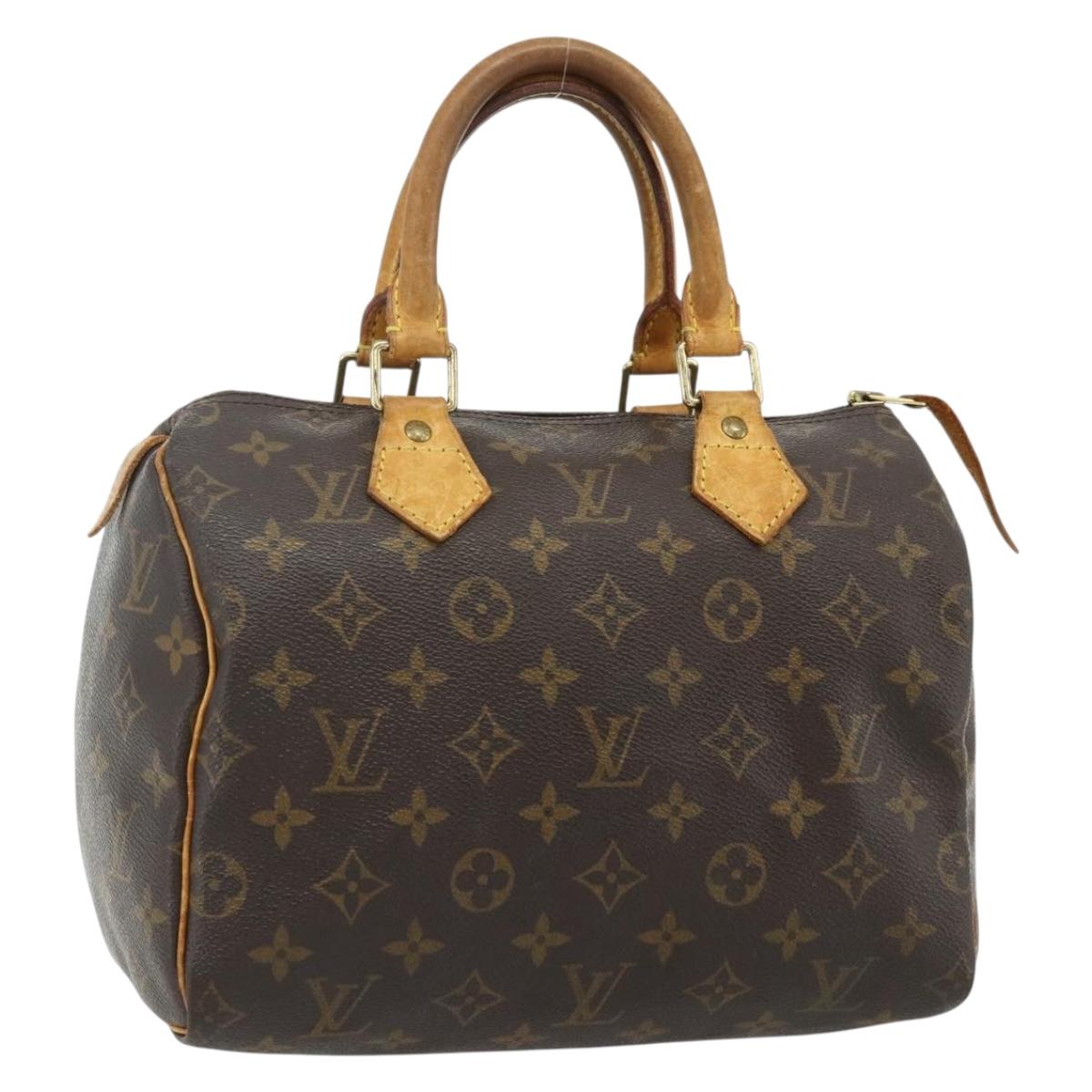 LOUIS VUITTON Monogram Speedy 25 Hand Bag M41528 LV Auth am11486
