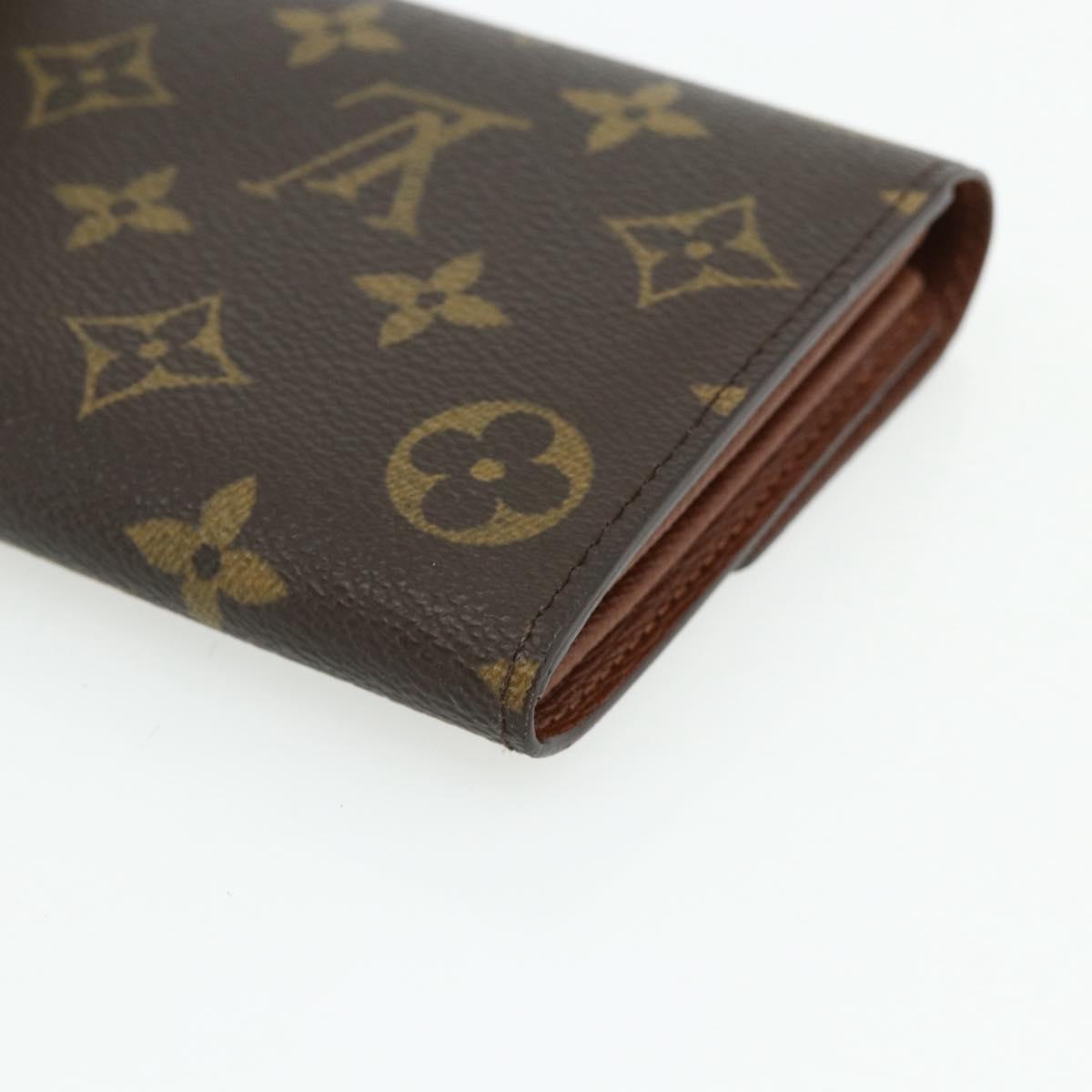 LOUIS VUITTON Monogram Pochette Porte Monnaie Credit Wallet M61725 Auth am11489V