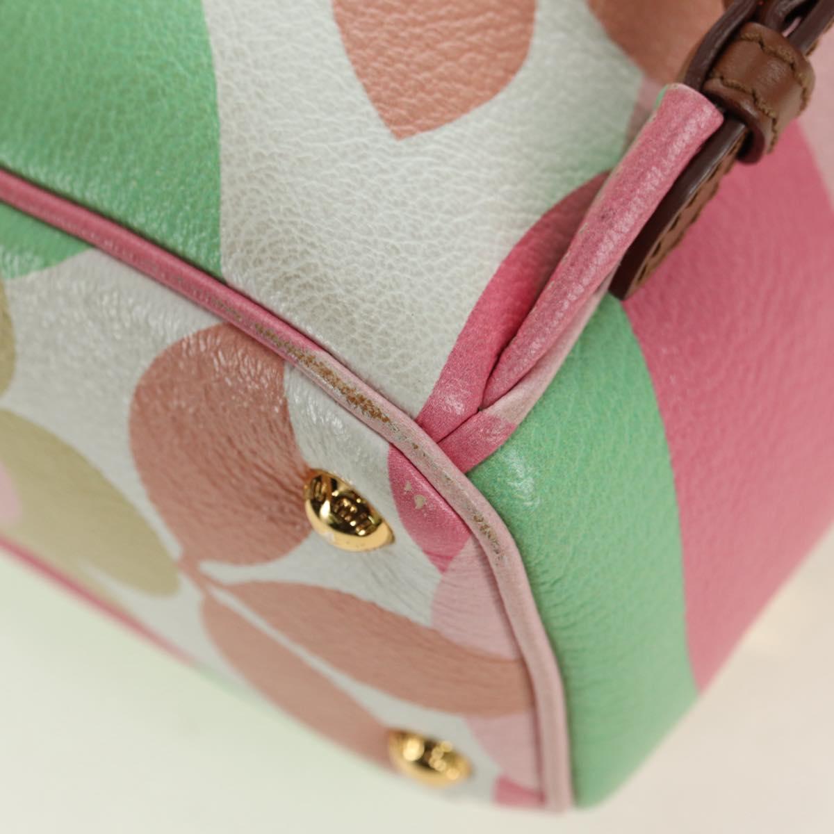 Miu Miu Backpack Leather Multicolor Gold Auth am11496V