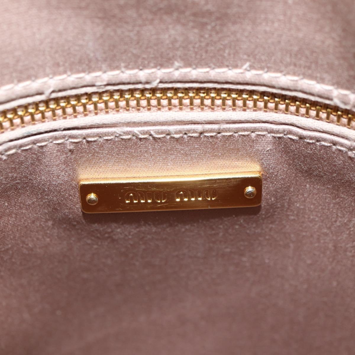 Miu Miu Backpack Leather Multicolor Gold Auth am11496V