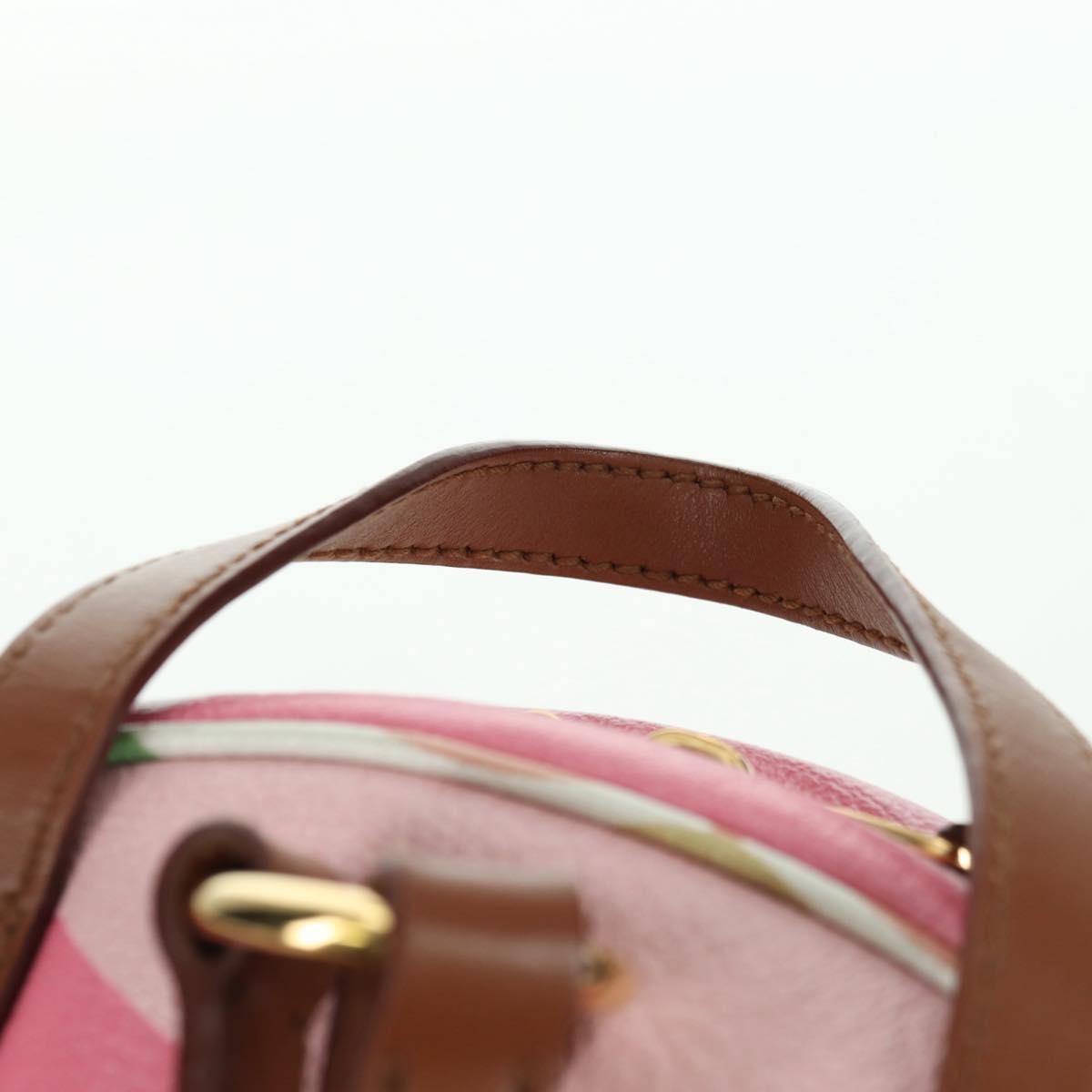 Miu Miu Backpack Leather Multicolor Gold Auth am11496V