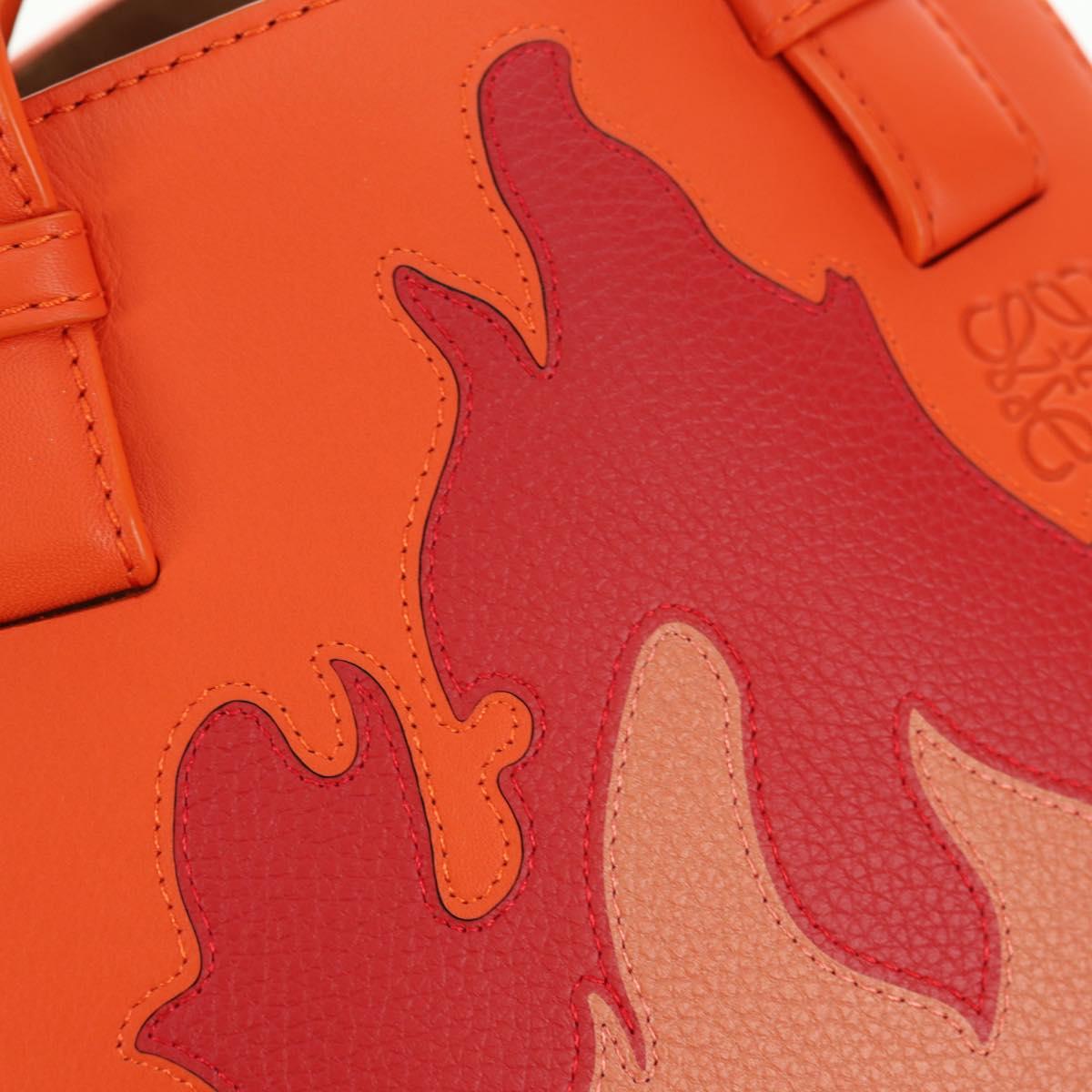 LOEWE × Studio Ghibli Calcifer Nugget Hammock Bag Leather Orange Auth am11499SM