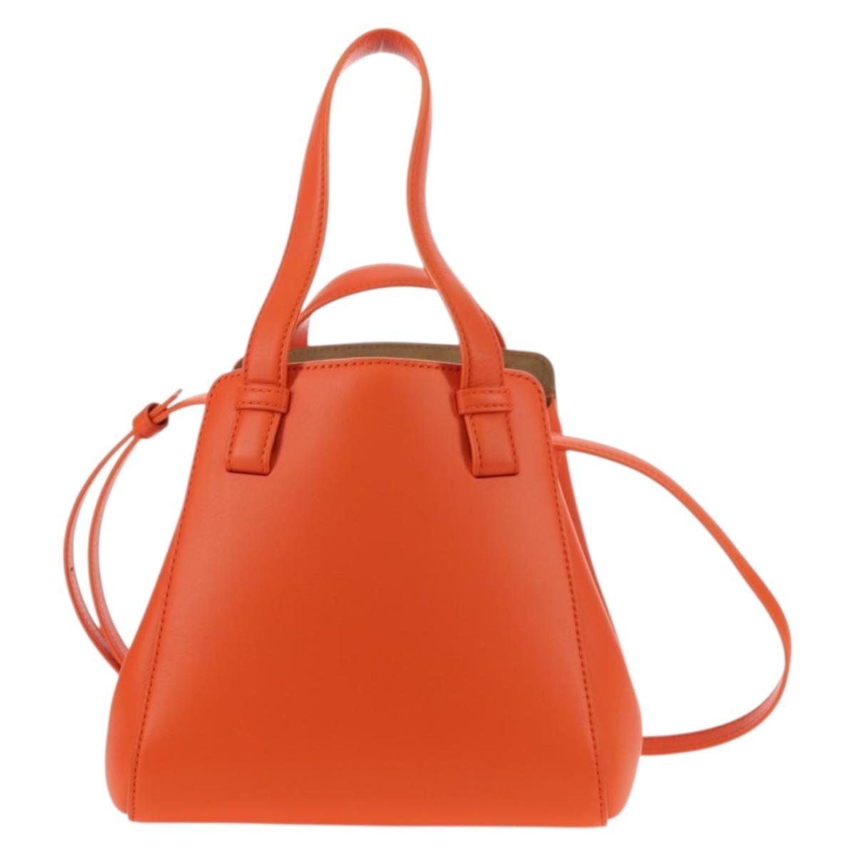 LOEWE × Studio Ghibli Calcifer Nugget Hammock Bag Leather Orange Auth am11499SM
