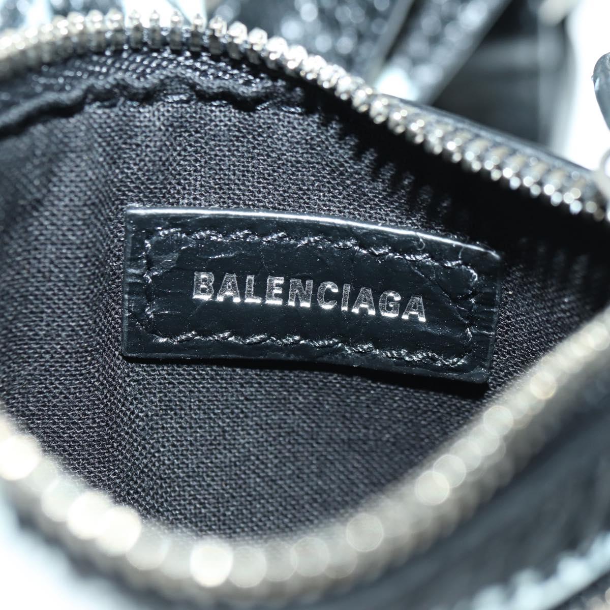 BALENCIAGA Neo Kago City XS Graffiti Bag Leather White 700940 Auth am11504SM