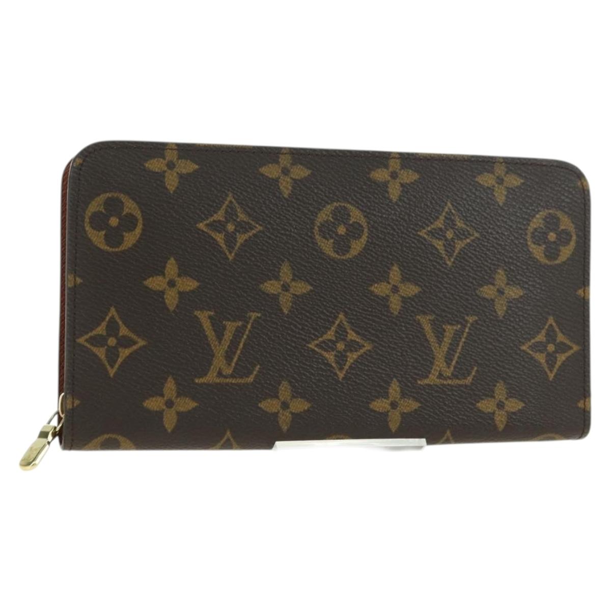 LOUIS VUITTON Monogram Porte Monnaie Zip Long Wallet M61727 LV Auth am11507V