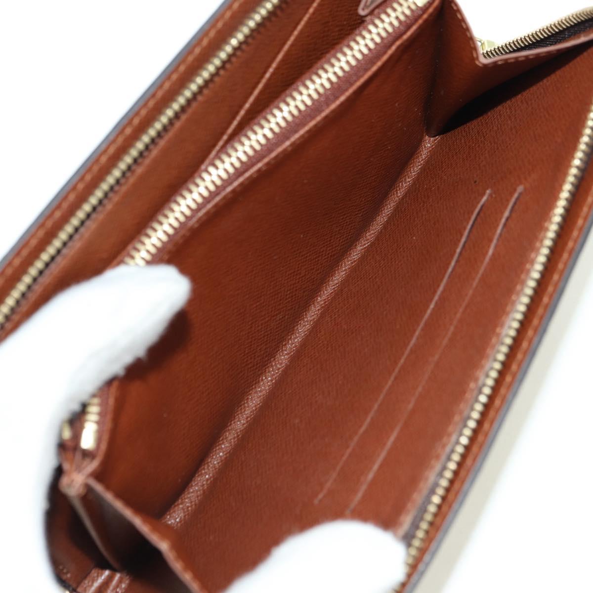 LOUIS VUITTON Monogram Porte Monnaie Zip Long Wallet M61727 LV Auth am11507V