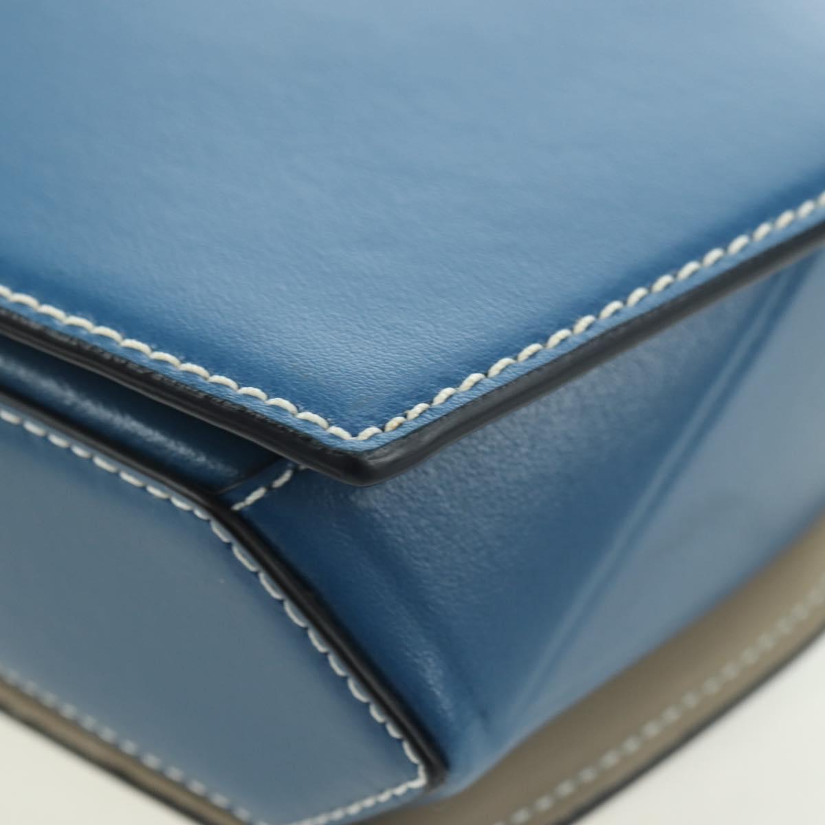 Vivienne Westwood Shoulder Bag Leather Blue Silver Auth am11542A