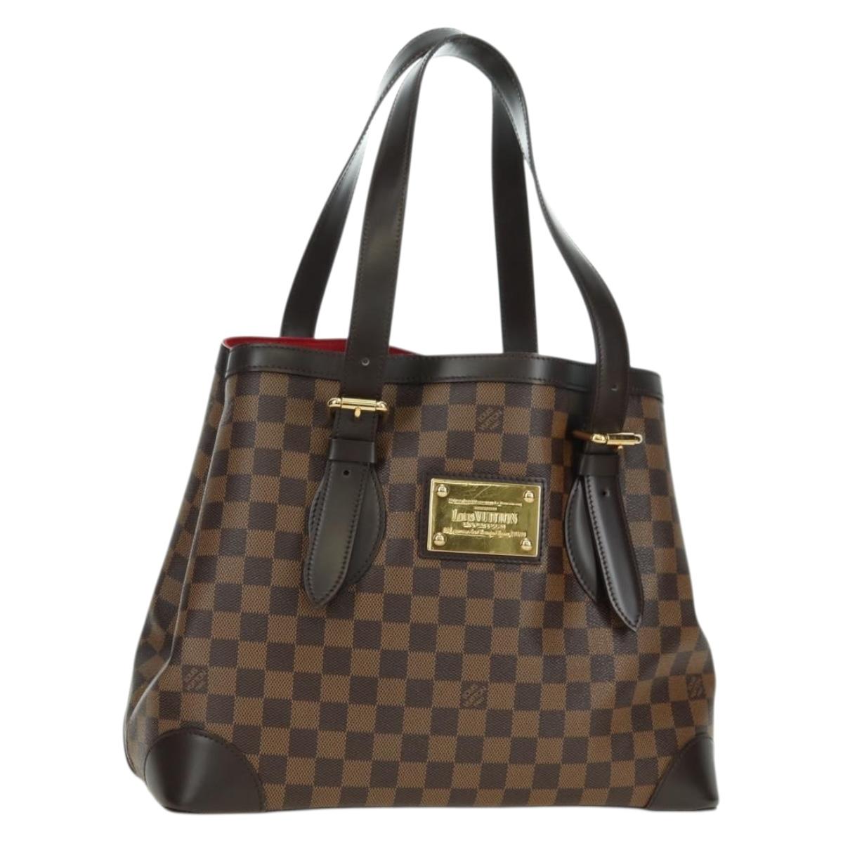 LOUIS VUITTON Damier Ebene Hampstead MM Tote Bag N51204 LV Auth am11544V