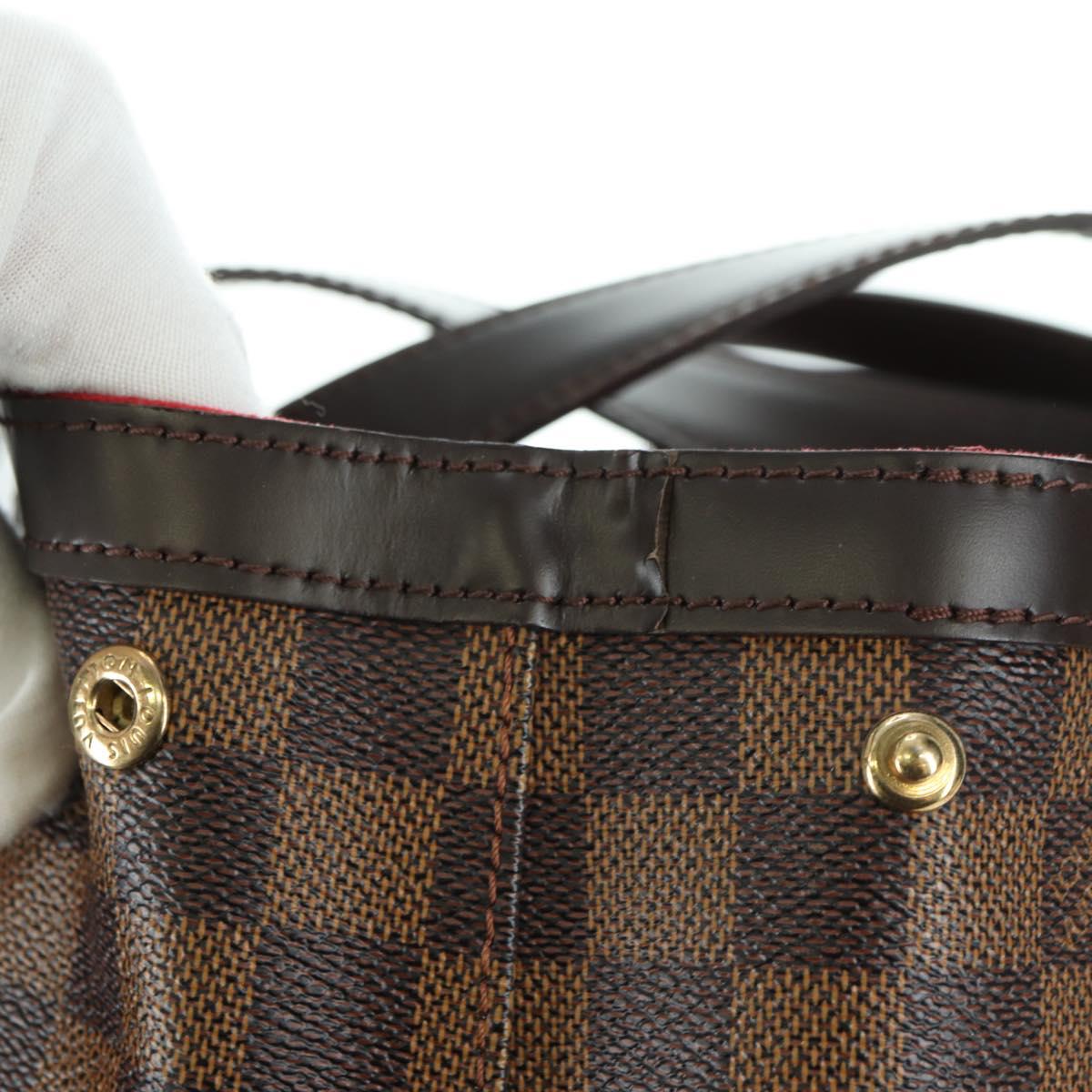 LOUIS VUITTON Damier Ebene Hampstead MM Tote Bag N51204 LV Auth am11544V