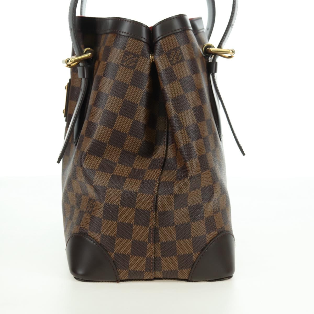 LOUIS VUITTON Damier Ebene Hampstead MM Tote Bag N51204 LV Auth am11544V