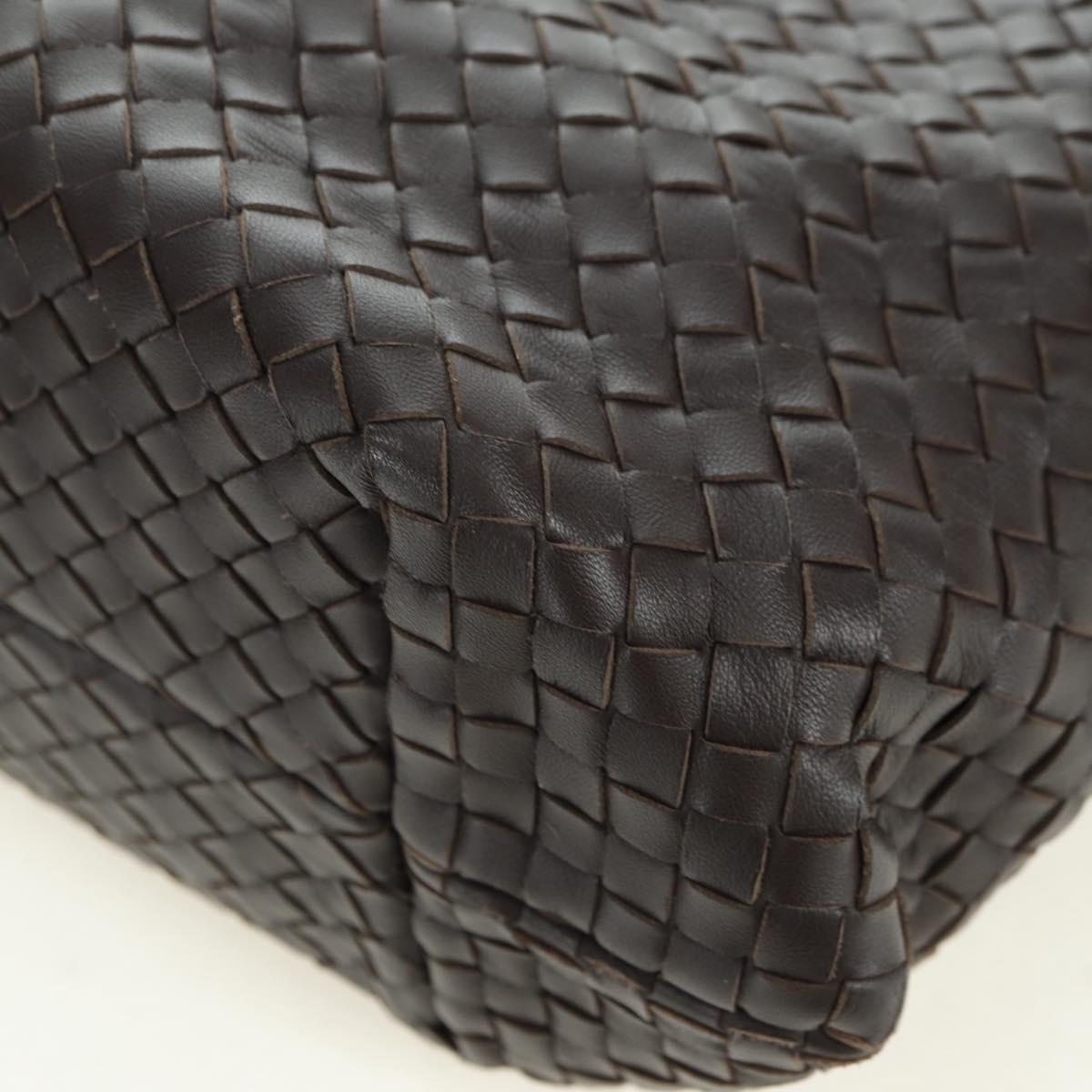 BOTTEGA VENETA INTRECCIATO Ready Lock Tote Bag Leather Brown Auth am11570SAV