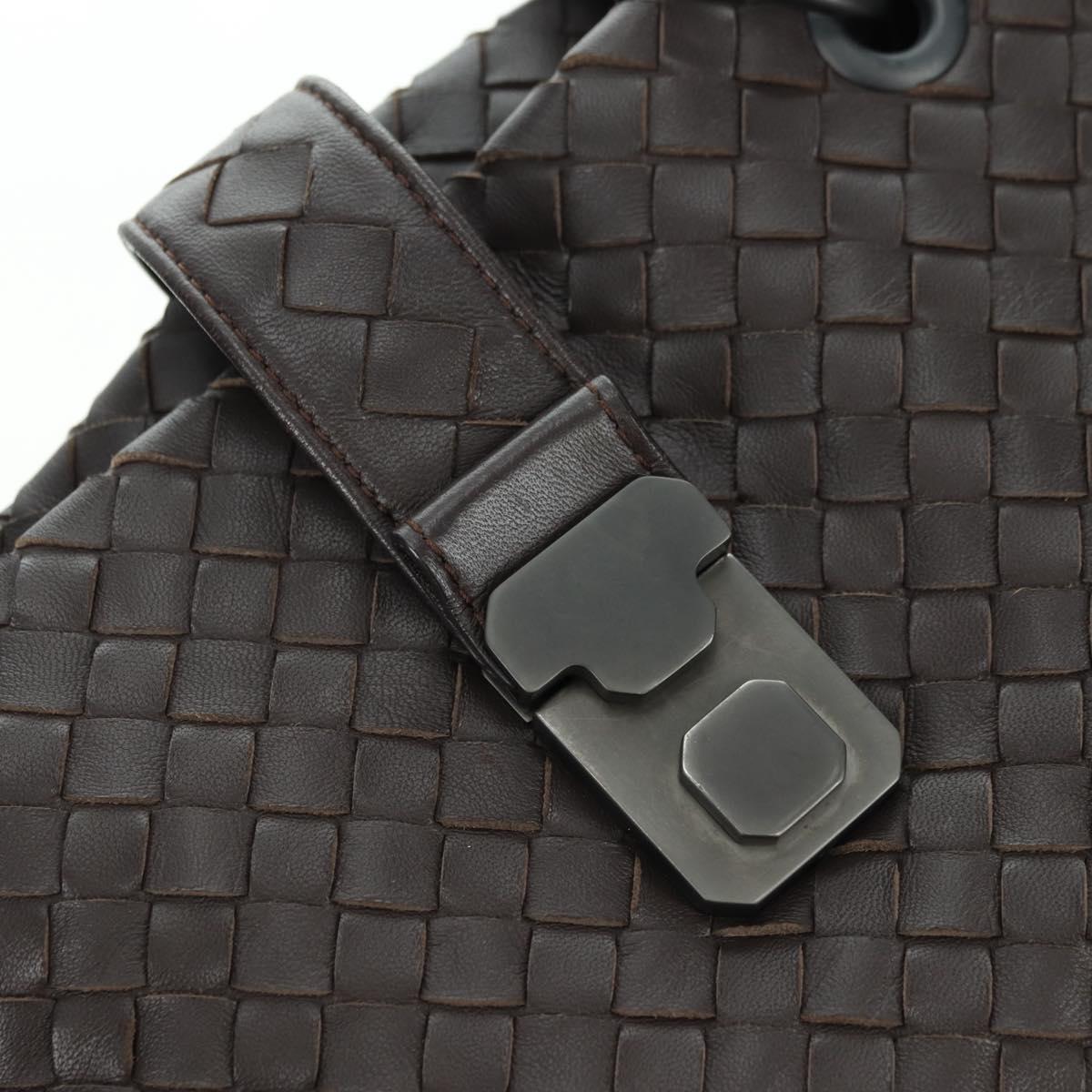 BOTTEGA VENETA INTRECCIATO Ready Lock Tote Bag Leather Brown Auth am11570SAV