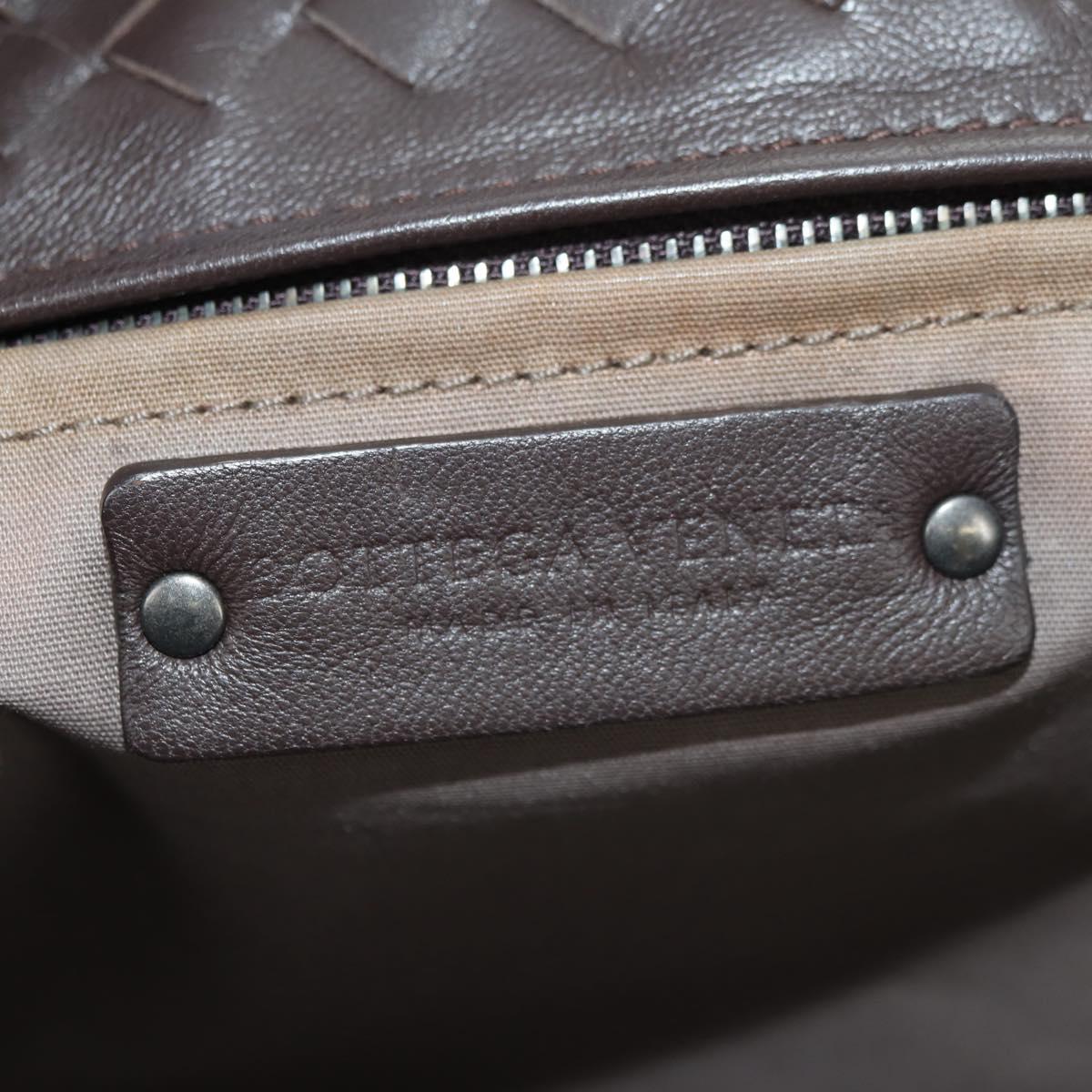 BOTTEGA VENETA INTRECCIATO Ready Lock Tote Bag Leather Brown Auth am11570SAV