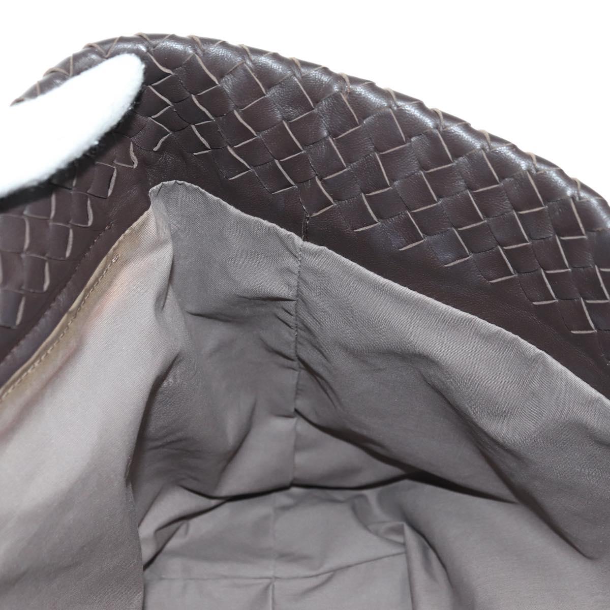 BOTTEGA VENETA INTRECCIATO Ready Lock Tote Bag Leather Brown Auth am11570SAV