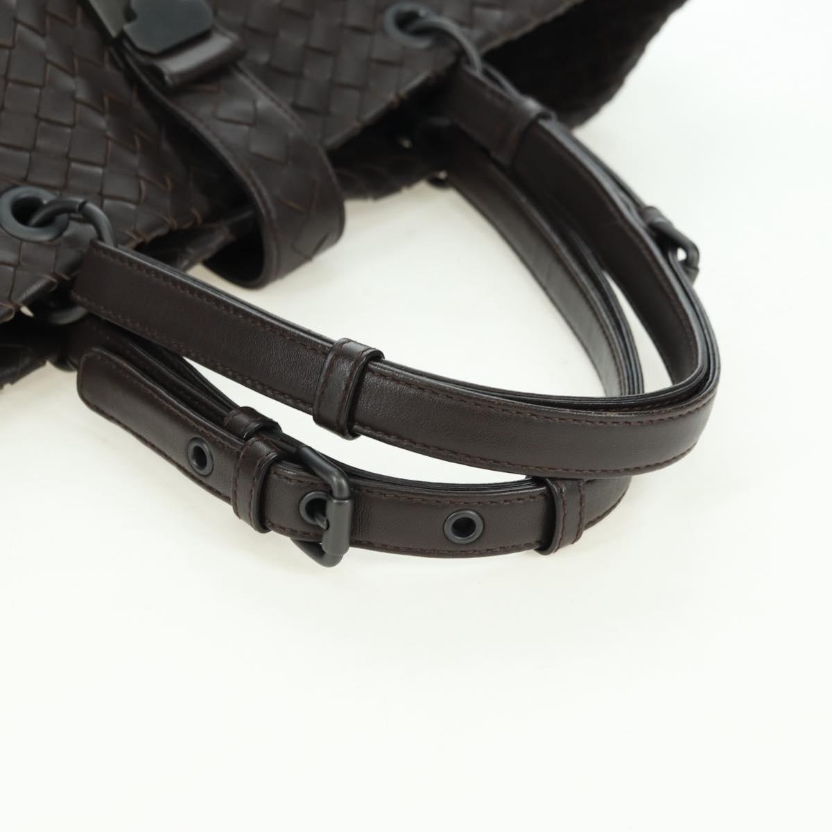 BOTTEGA VENETA INTRECCIATO Ready Lock Tote Bag Leather Brown Auth am11570SAV