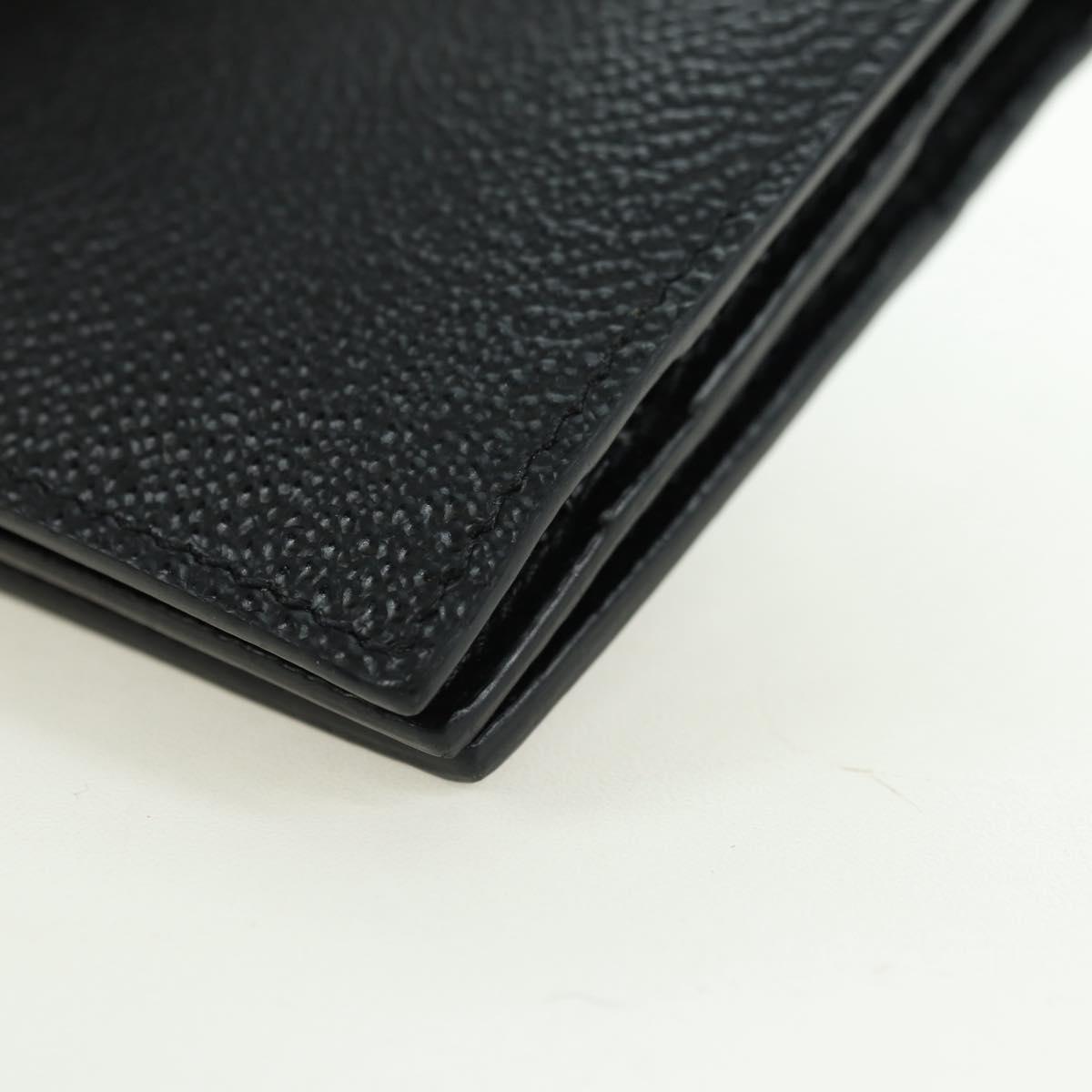 PRADA Card Case Leather Black Auth am11572V