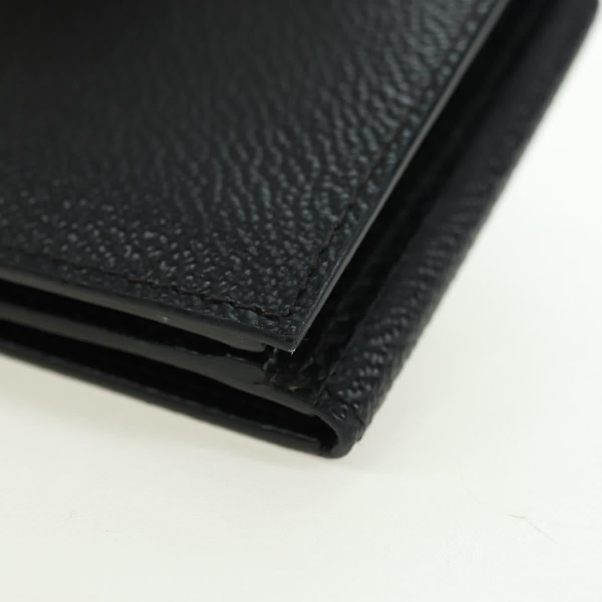 PRADA Card Case Leather Black Auth am11572V