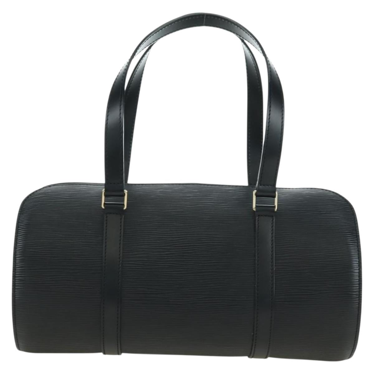 LOUIS VUITTON Epi Soufflot Hand Bag Black M52222 LV Auth am11578V