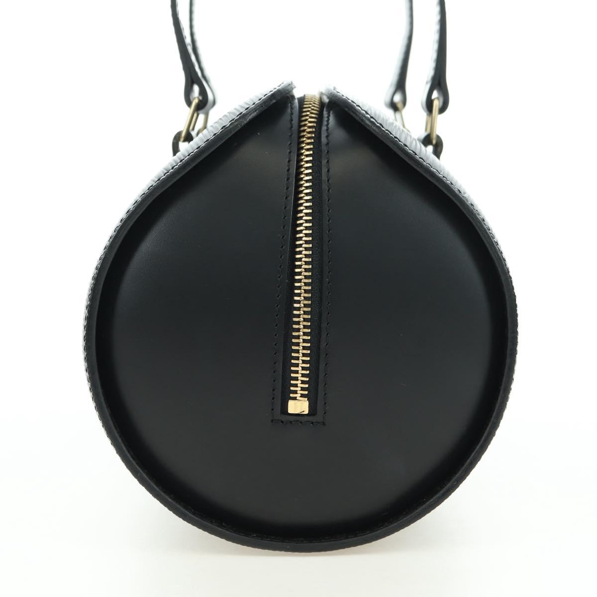LOUIS VUITTON Epi Soufflot Hand Bag Black M52222 LV Auth am11578V