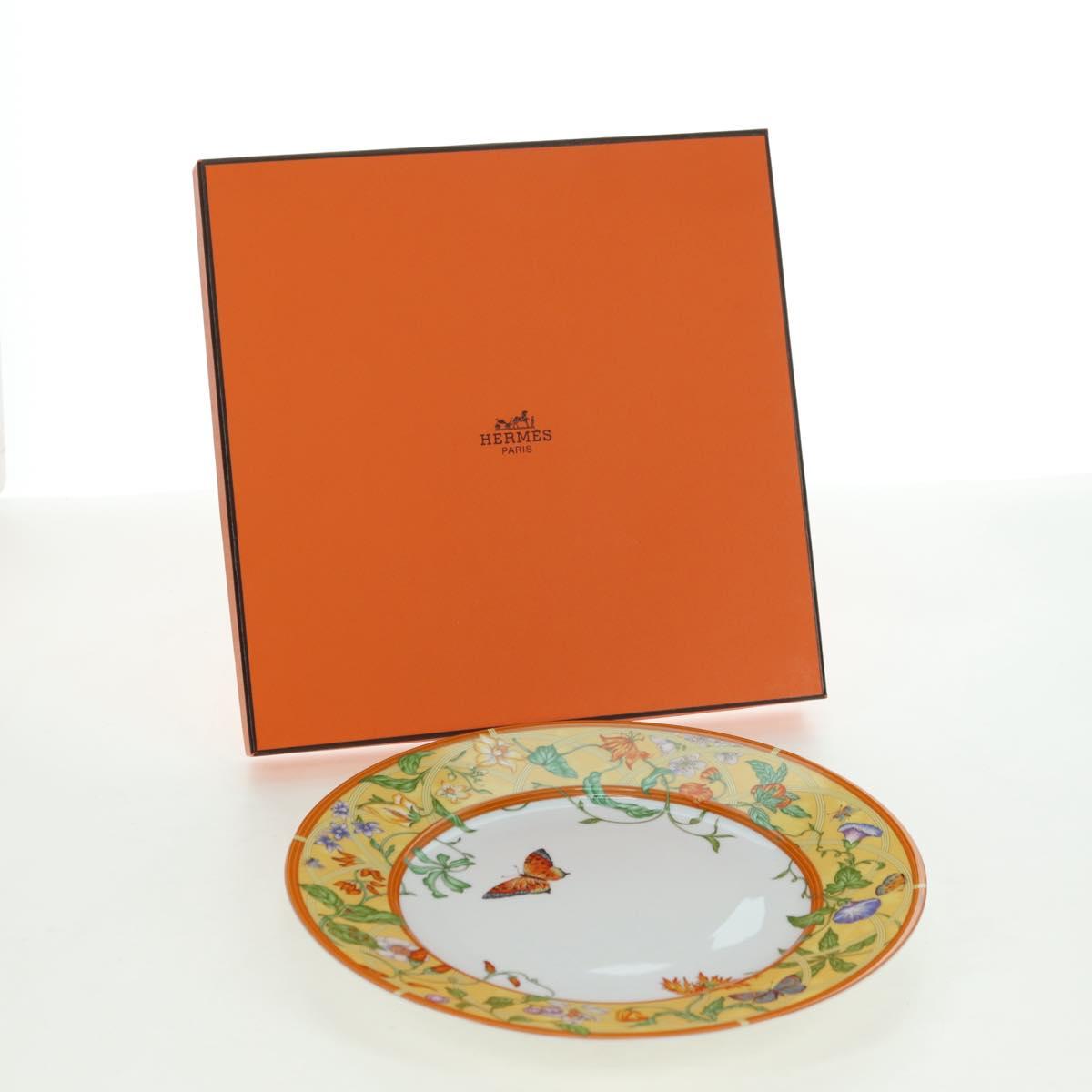 HERMES Siesto Plate Yellow Auth am11579M
