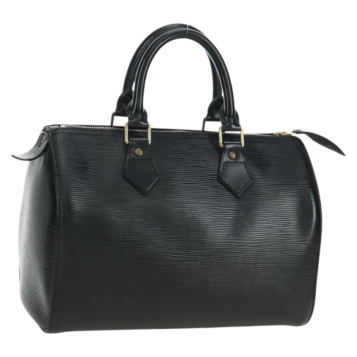 LOUIS VUITTON Epi Speedy 25 Hand Bag Black M59042 LV Auth am11581V