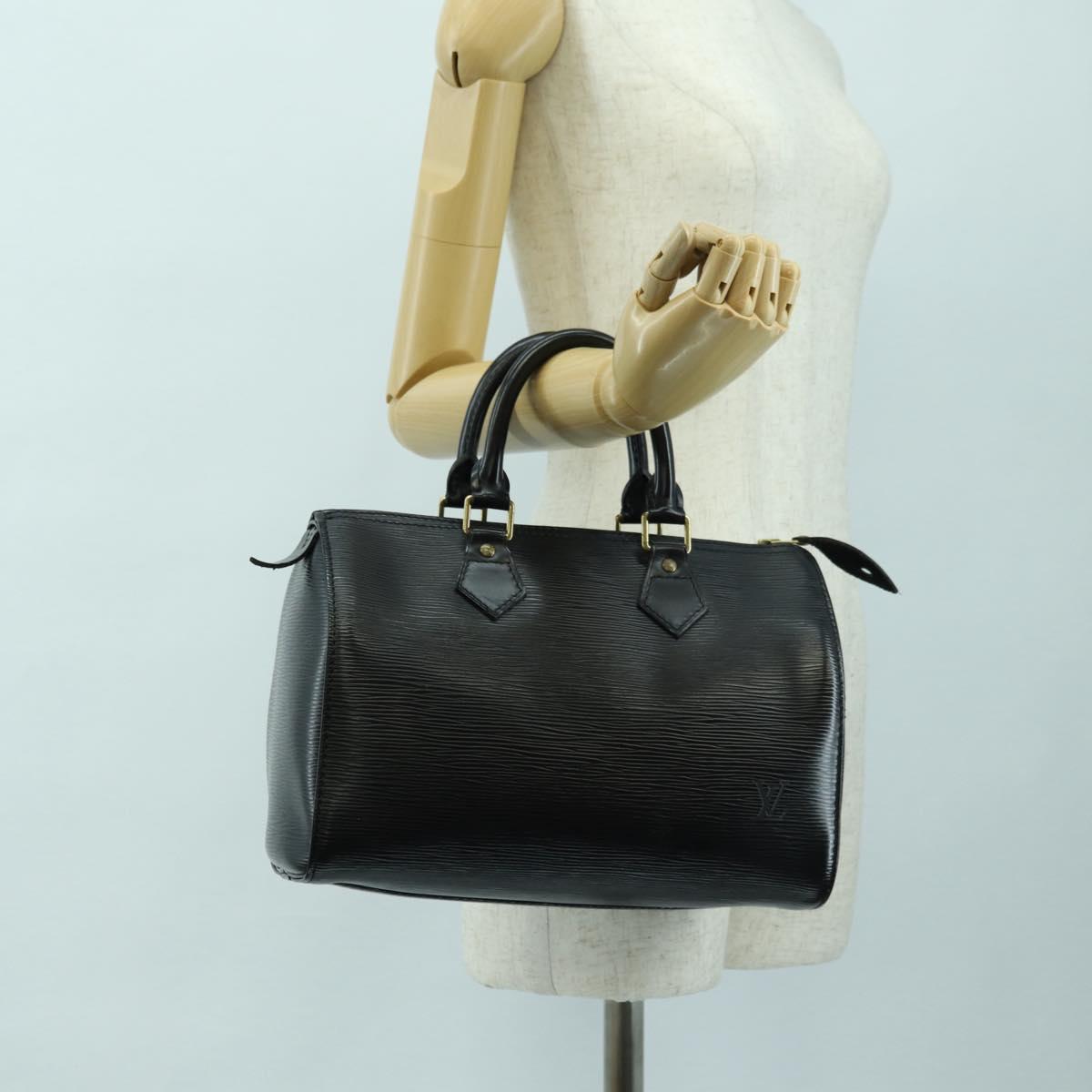 LOUIS VUITTON Epi Speedy 25 Hand Bag Black M59042 LV Auth am11581V