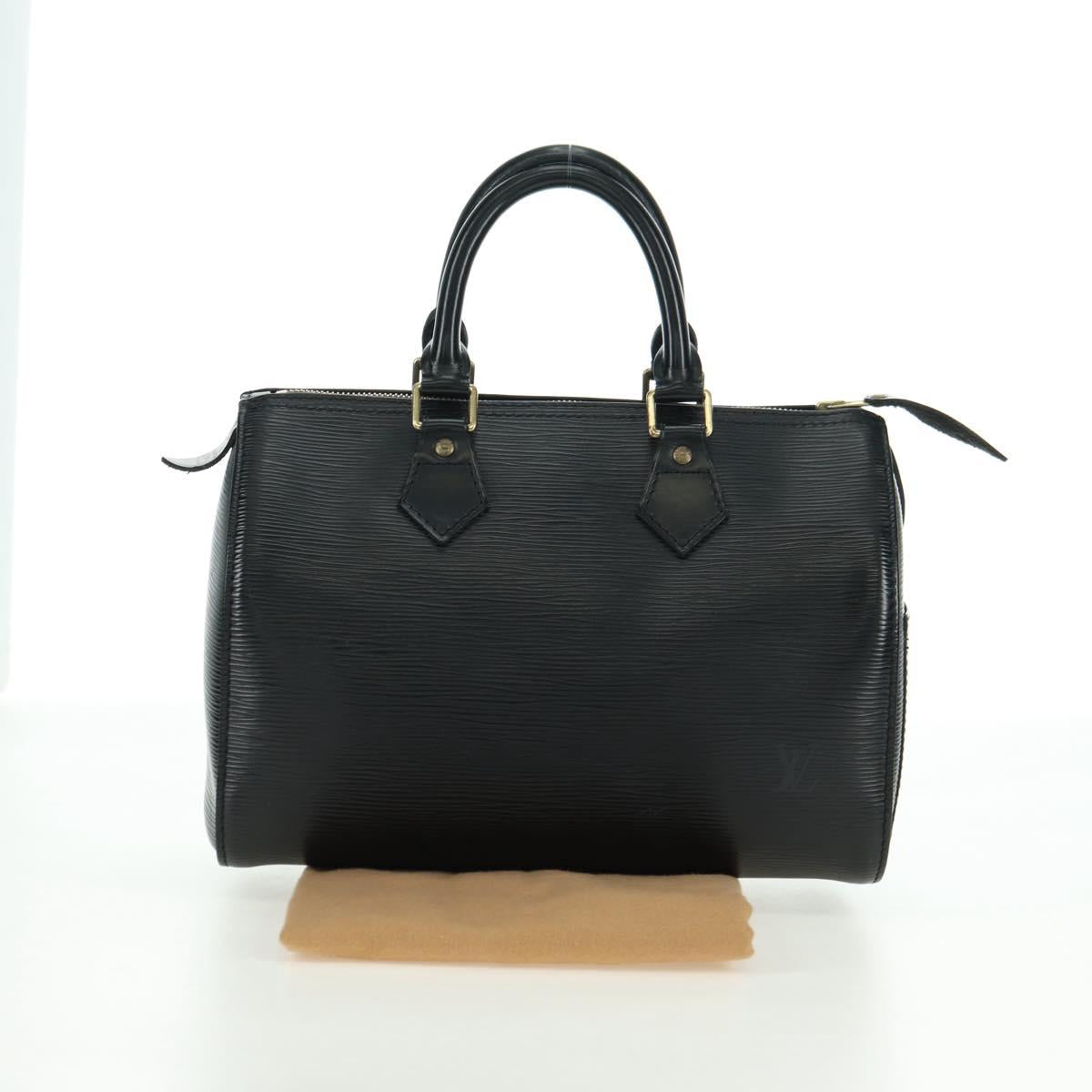 LOUIS VUITTON Epi Speedy 25 Hand Bag Black M59042 LV Auth am11581V