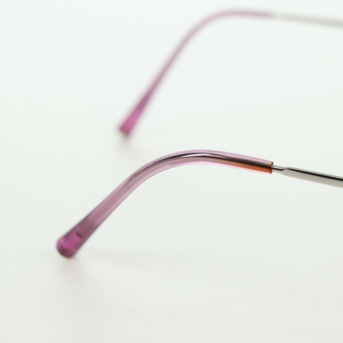 CHANEL Rimless CC Sunglasses metal Purple CC Auth am11594V