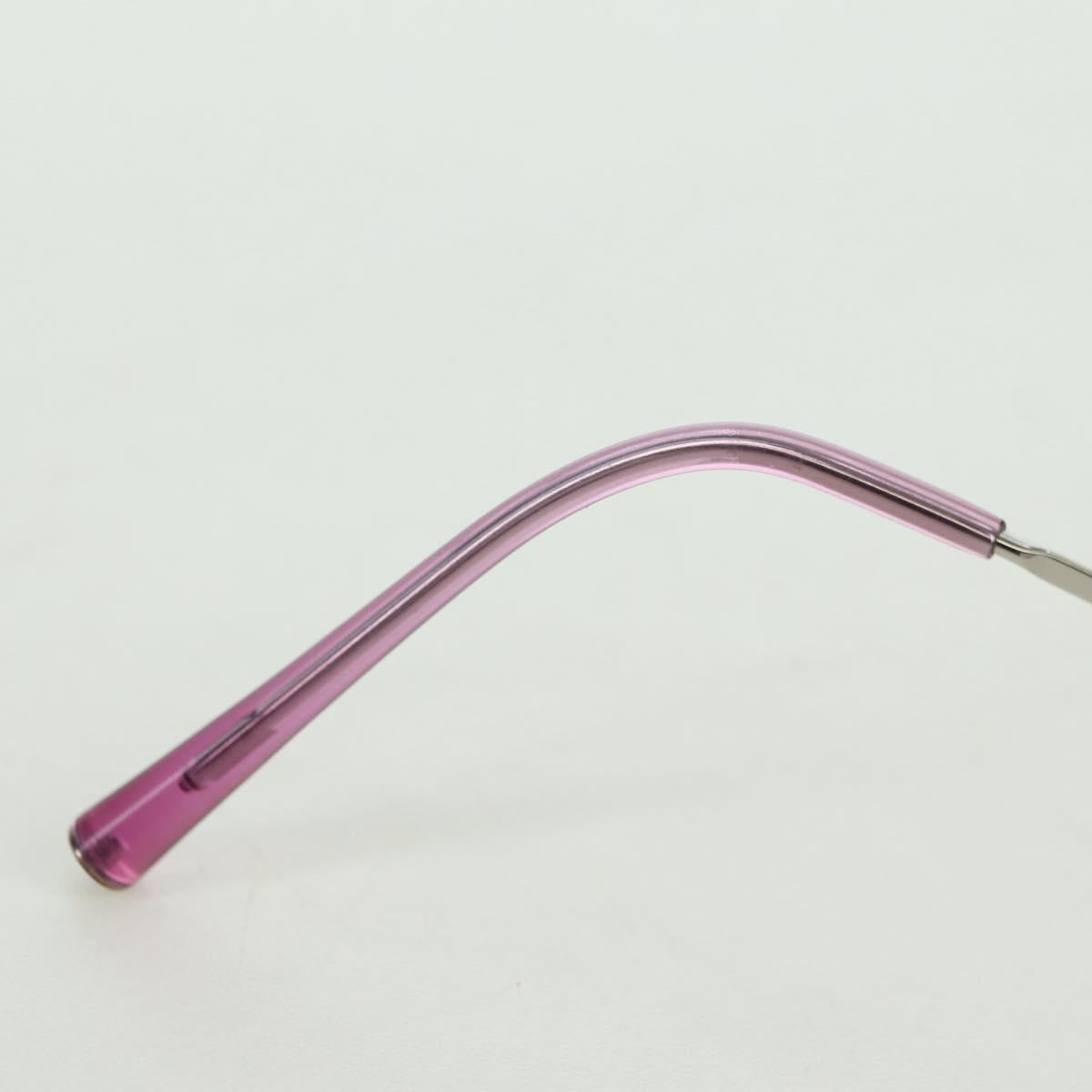 CHANEL Rimless CC Sunglasses metal Purple CC Auth am11594V