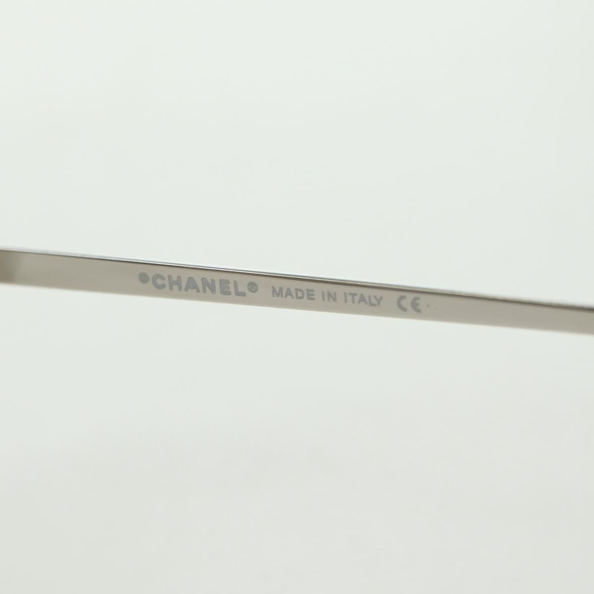 CHANEL Rimless CC Sunglasses metal Purple CC Auth am11594V