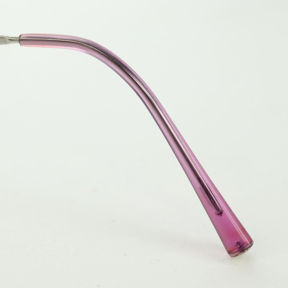 CHANEL Rimless CC Sunglasses metal Purple CC Auth am11594V