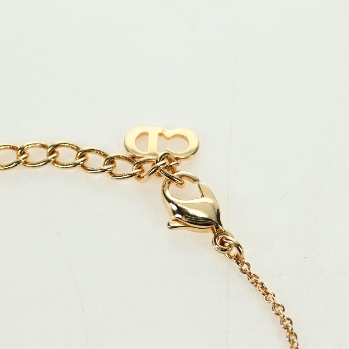 Christian Dior Logo Bracelet metal Gold Auth am11595V