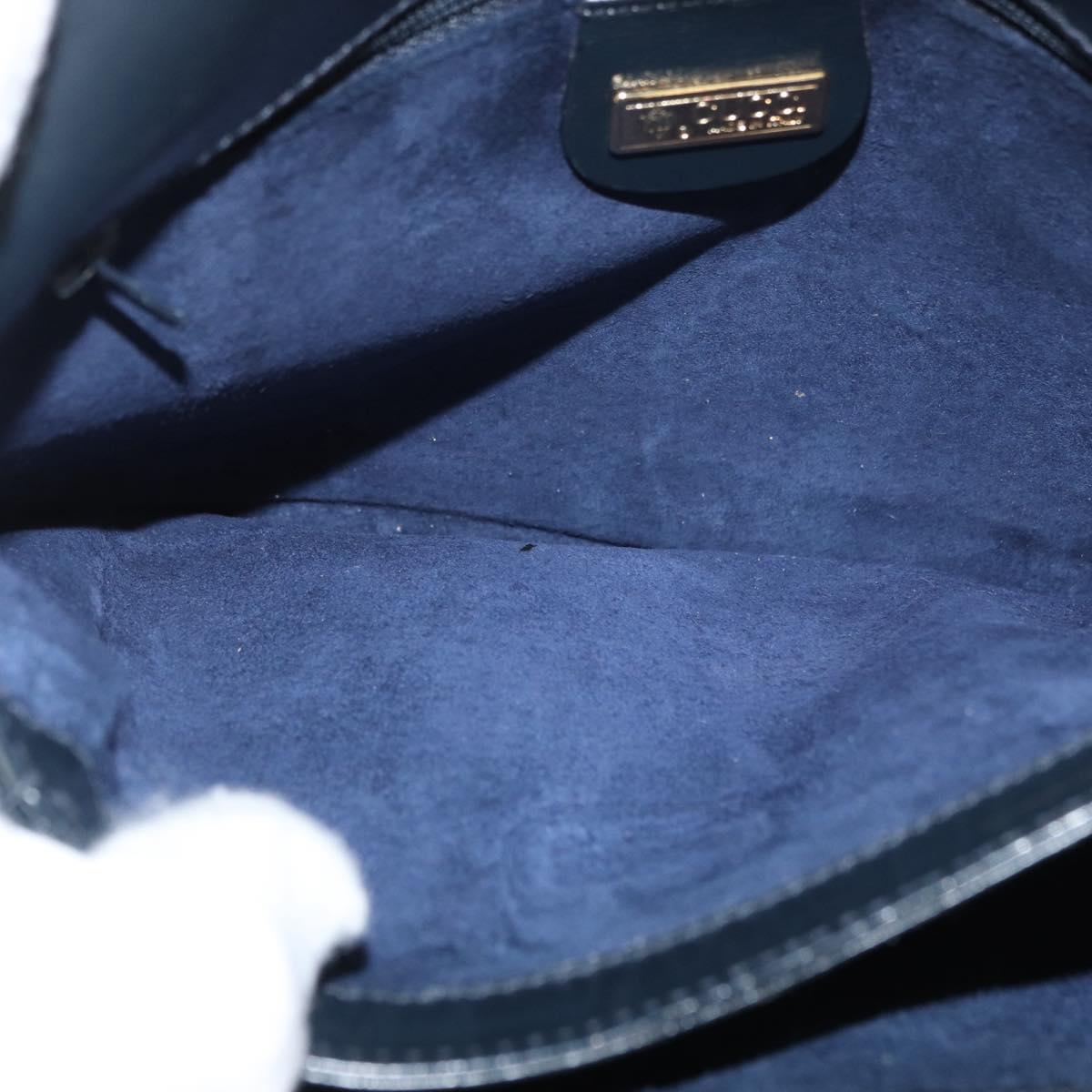 GUCCI Old Shoulder Bag Leather Black Gold 001 406 0621 Auth am11600