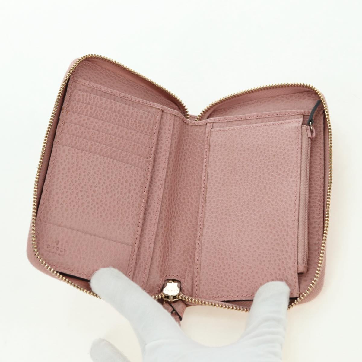 GUCCI Swing Wallet Leather Pink 354497 Auth am11608V
