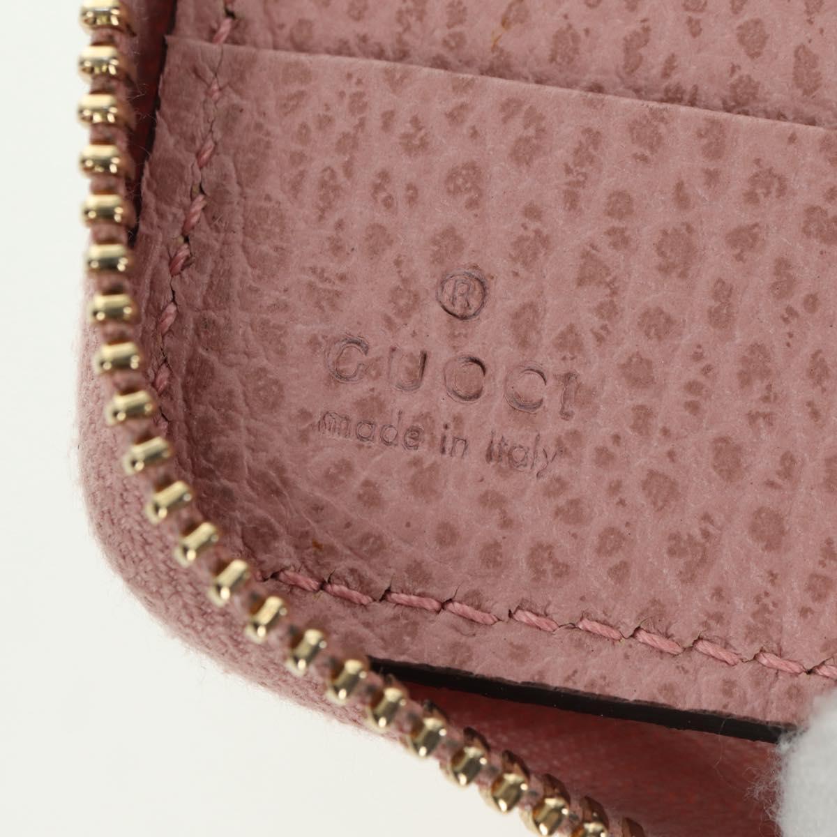 GUCCI Swing Wallet Leather Pink 354497 Auth am11608V
