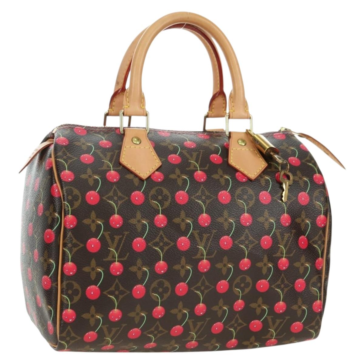 LOUIS VUITTON Monogram Cherry Speedy 25 Hand Bag M41528 LV Auth am11611SM