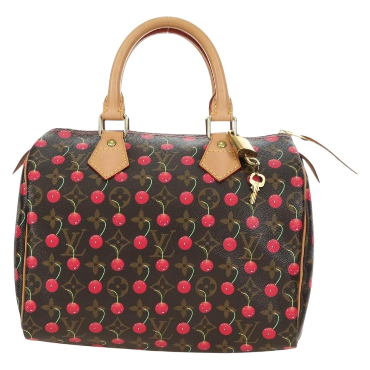 LOUIS VUITTON Monogram Cherry Speedy 25 Hand Bag M41528 LV Auth am11611SM