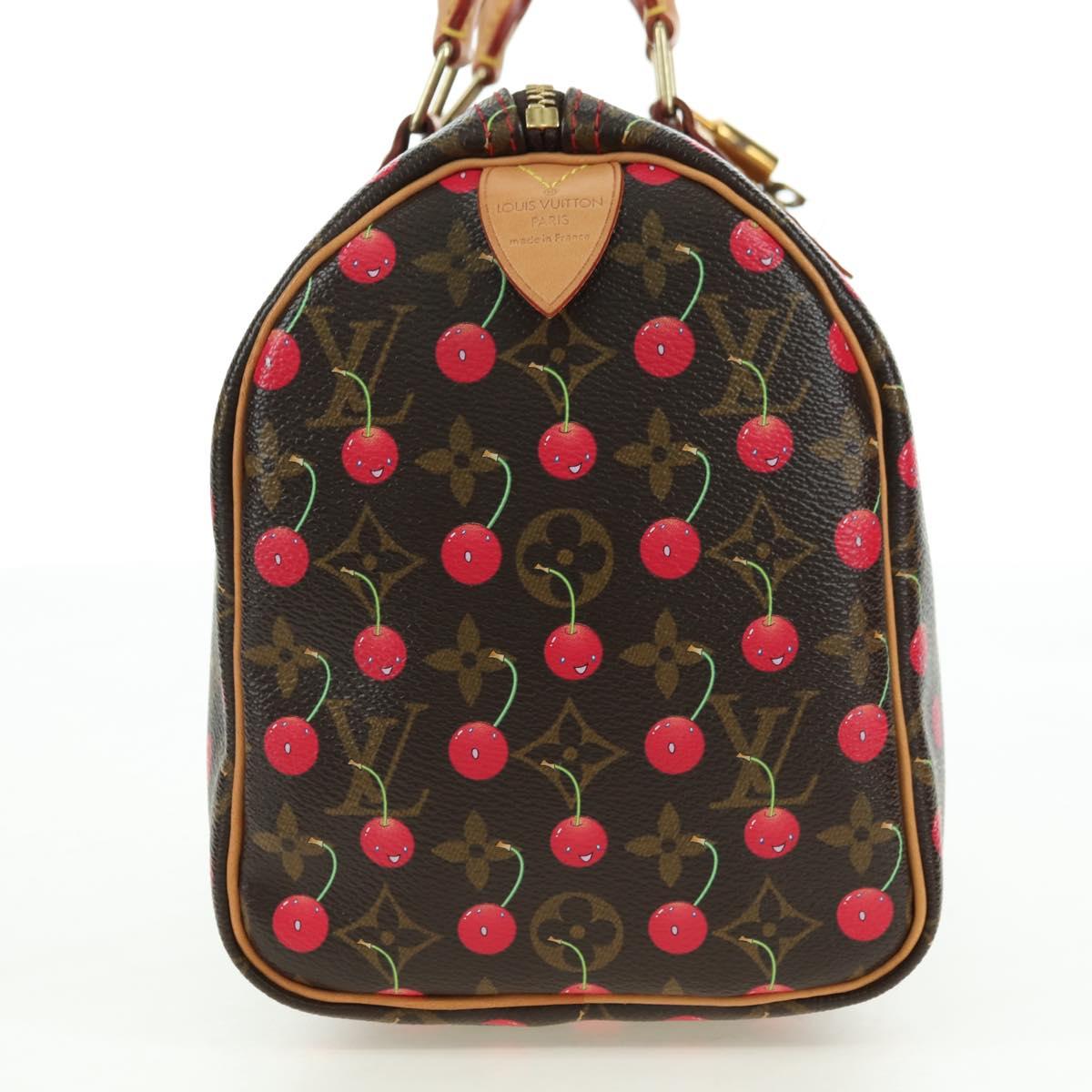 LOUIS VUITTON Monogram Cherry Speedy 25 Hand Bag M41528 LV Auth am11611SM