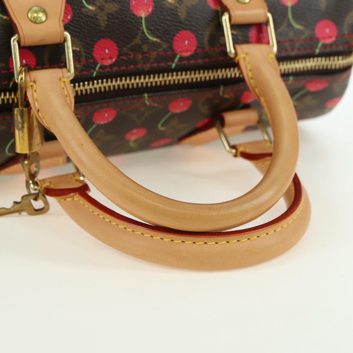 LOUIS VUITTON Monogram Cherry Speedy 25 Hand Bag M41528 LV Auth am11611SM