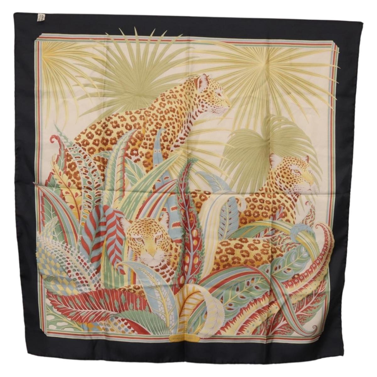 Salvatore Ferragamo Scarf Silk Navy Auth am11615A