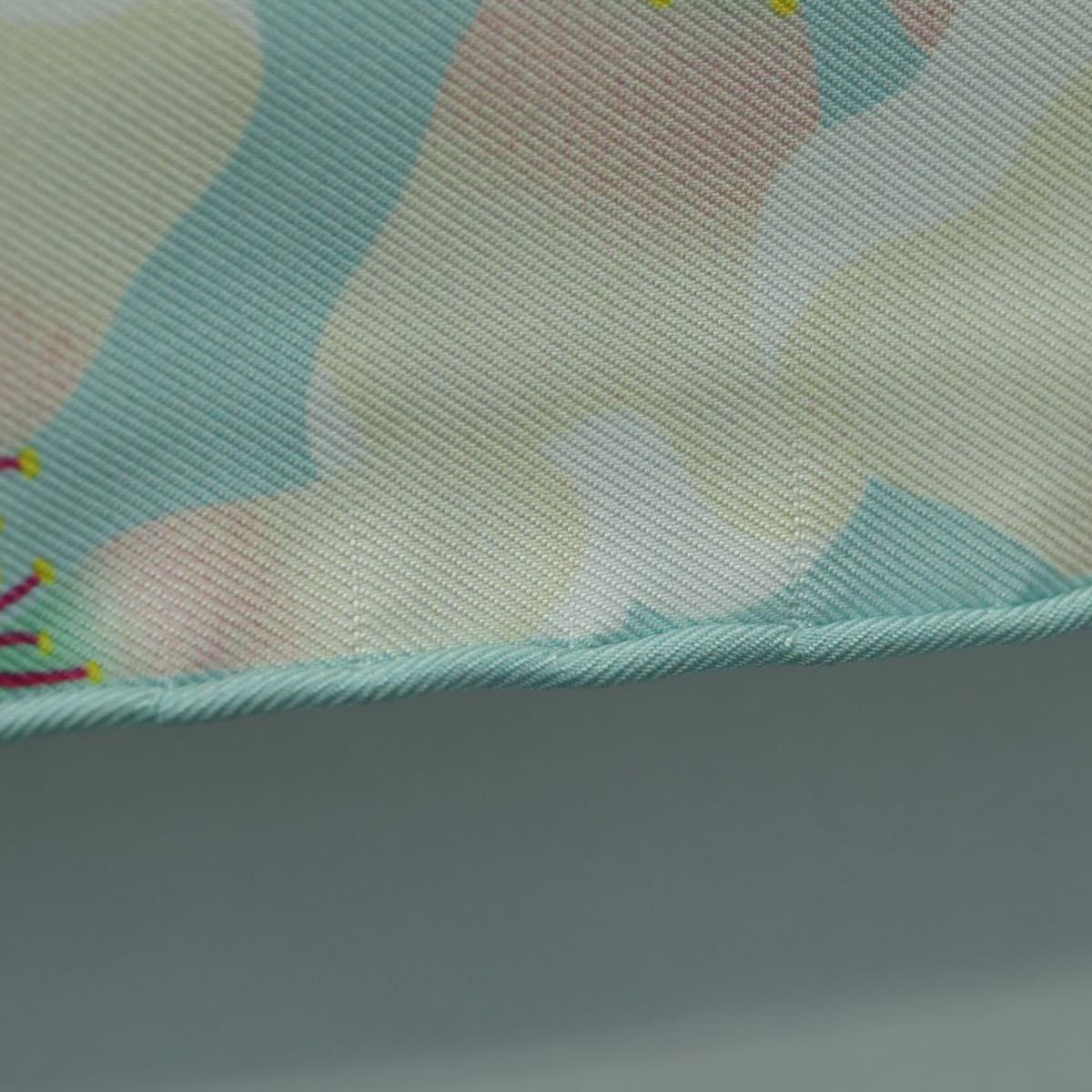 Van Cleef & Arpels Scarf Silk Light Blue Auth am11617M
